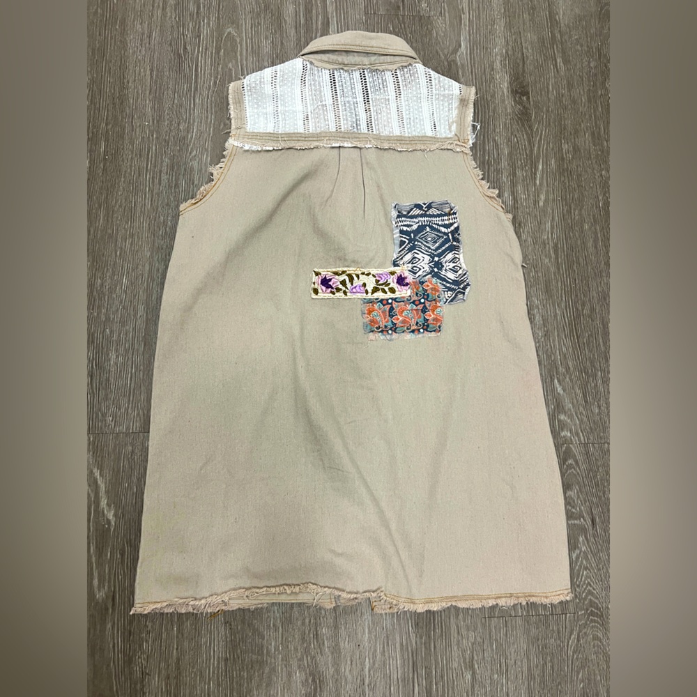 Artsy patchwork boho festival vest/dress - Picture 3 of 9